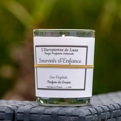 bougie en cire végétale 100% sans OGM senteur souvenir d'enfance