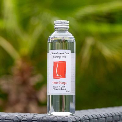 recharge 200 ml pour diffuseur rotin senteur pêche orange